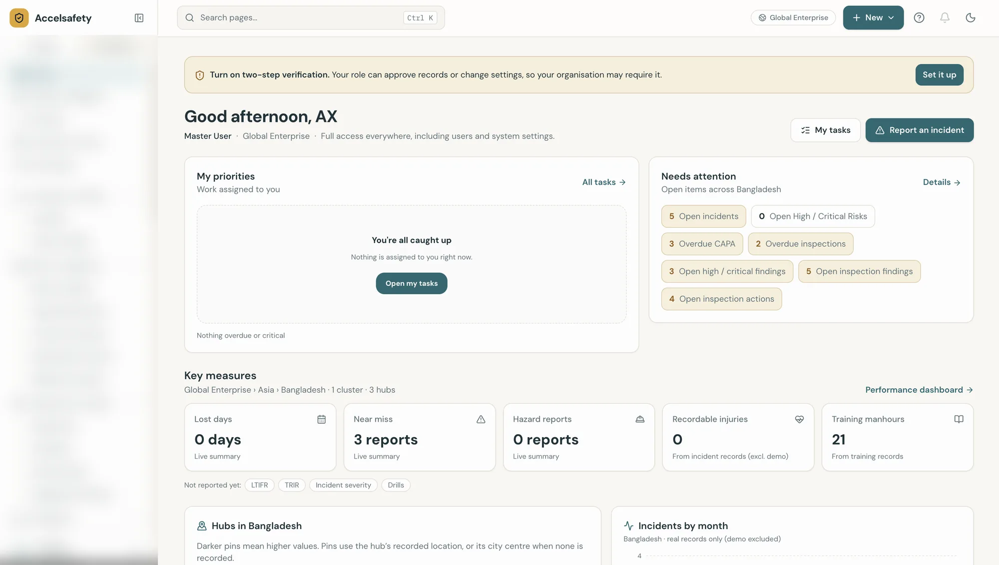 AccelSafety home page